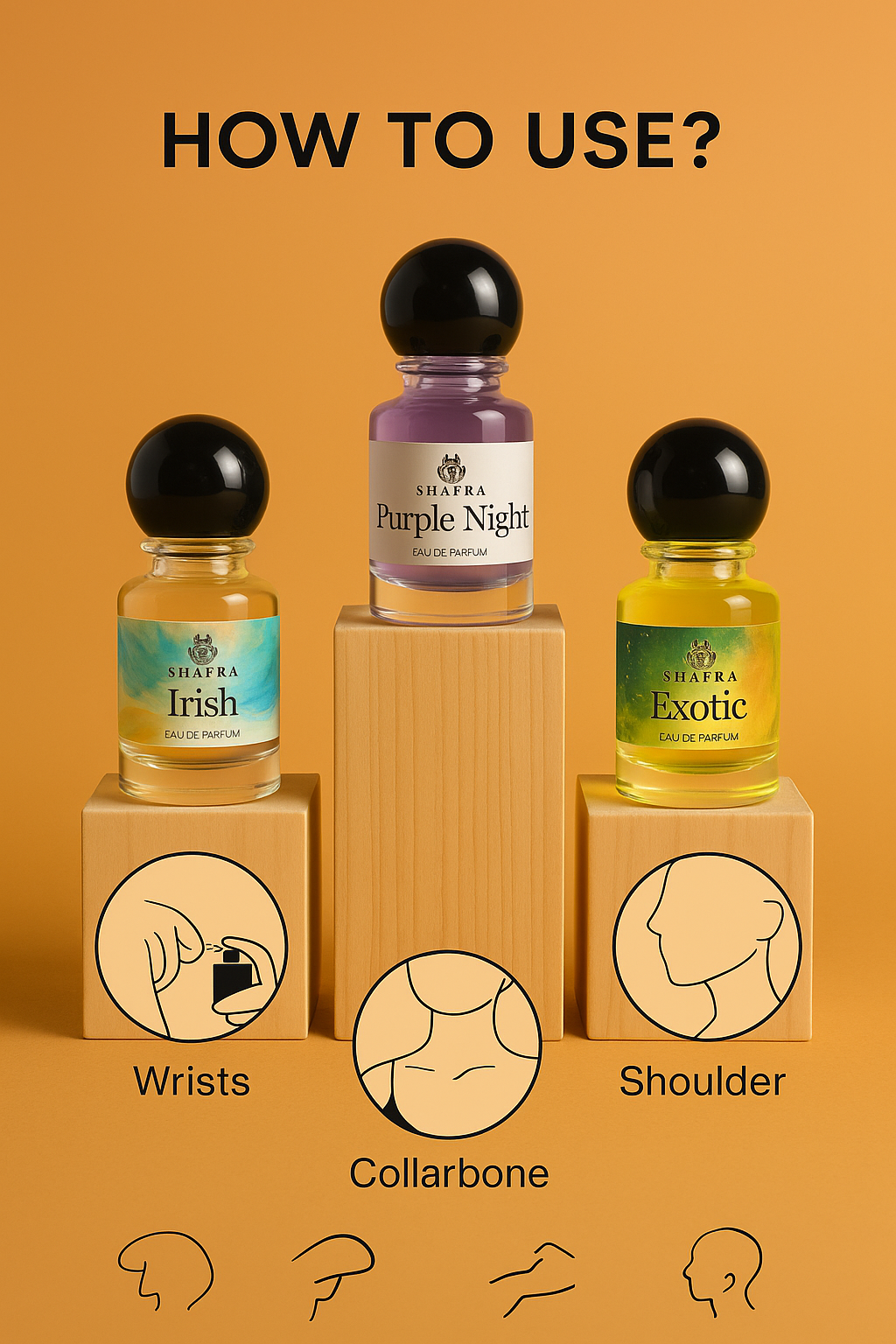 IRISH, PURPLE NIGHT, EXOTIC – Long Lasting Perfume for Men & Women – Premium Fragrance Spray (3 x 30ml)