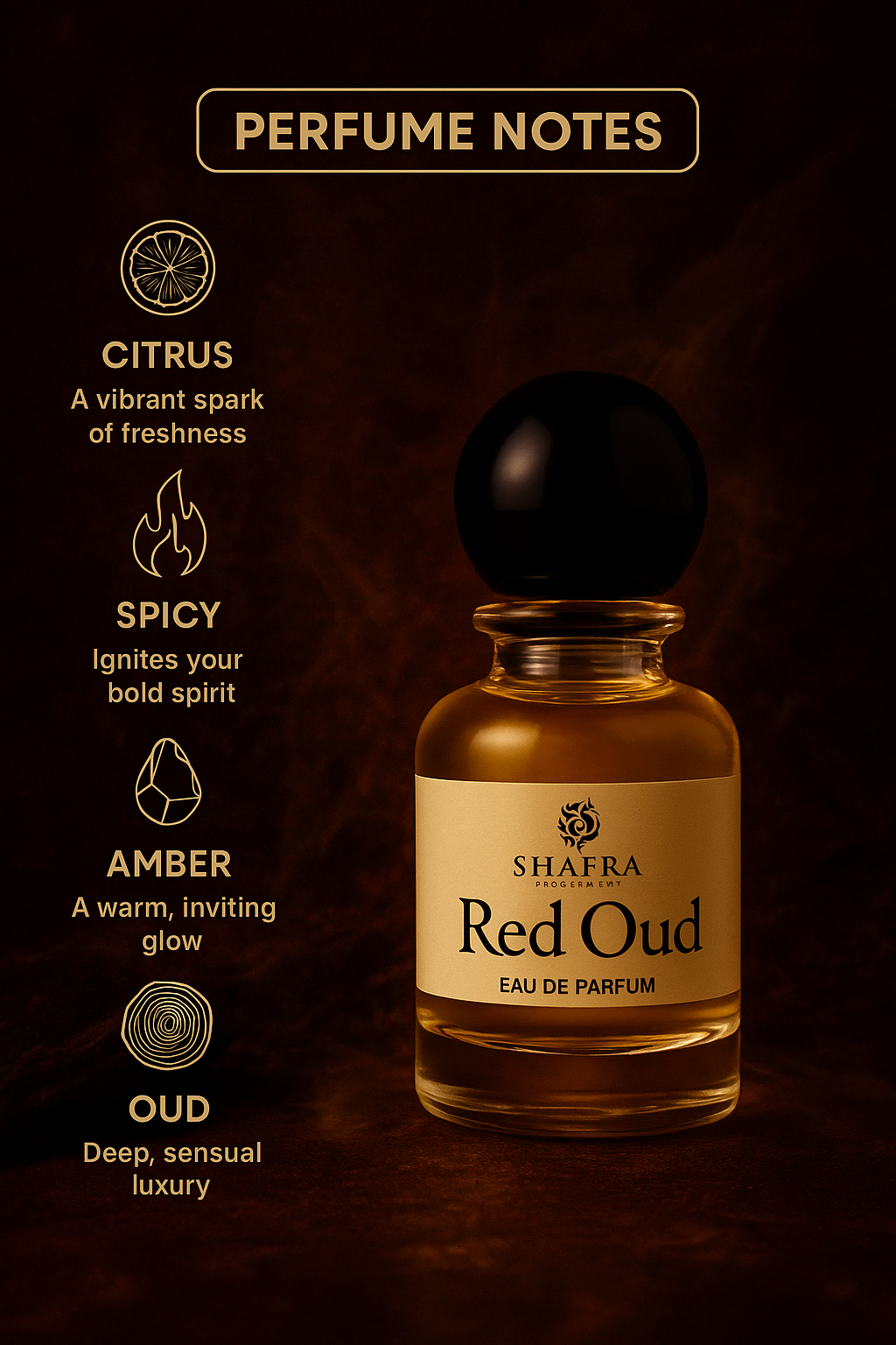 Fresh Spicy, Citrus & Sweet OUD Perfume